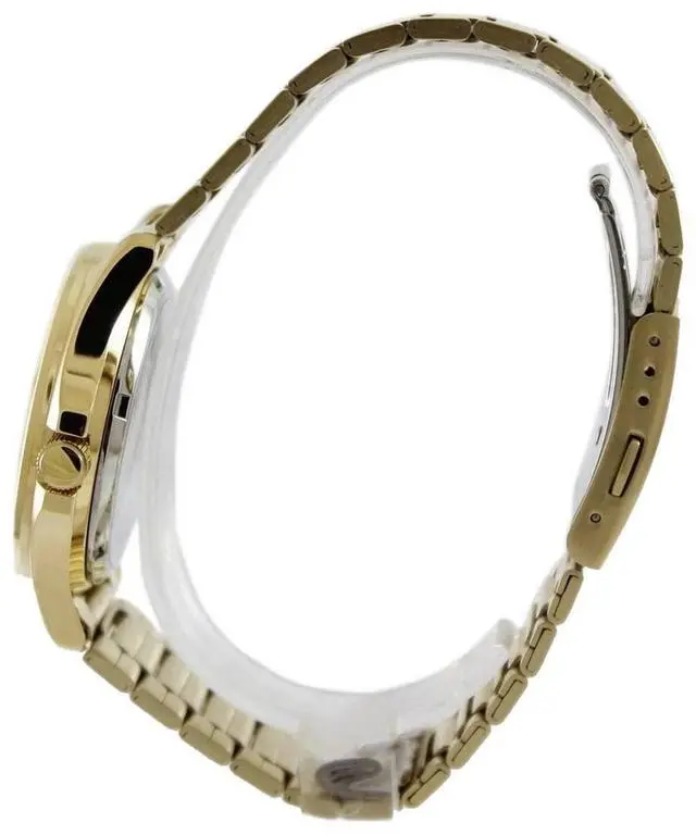Alt view image 7 of 10 - Seiko Men's 38mm Gold-Tone Steel Bracelet & Case Automatic Watch SNKK98K1