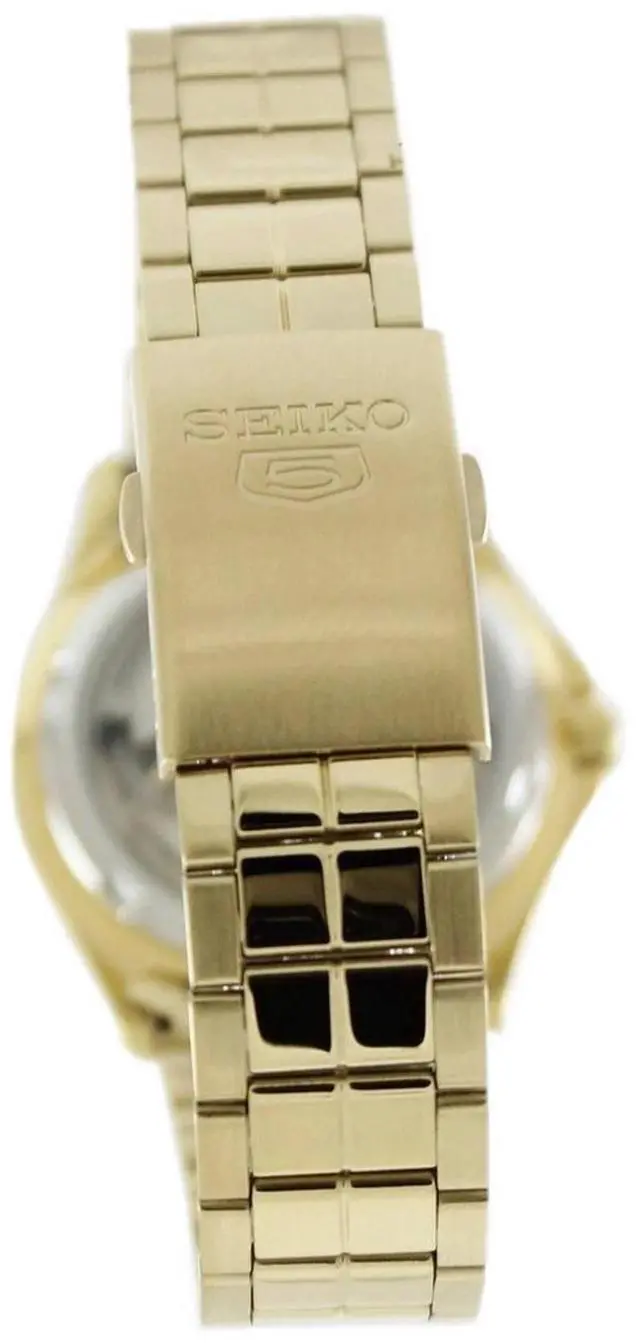 Alt view image 8 of 10 - Seiko Men's 38mm Gold-Tone Steel Bracelet & Case Automatic Watch SNKK98K1