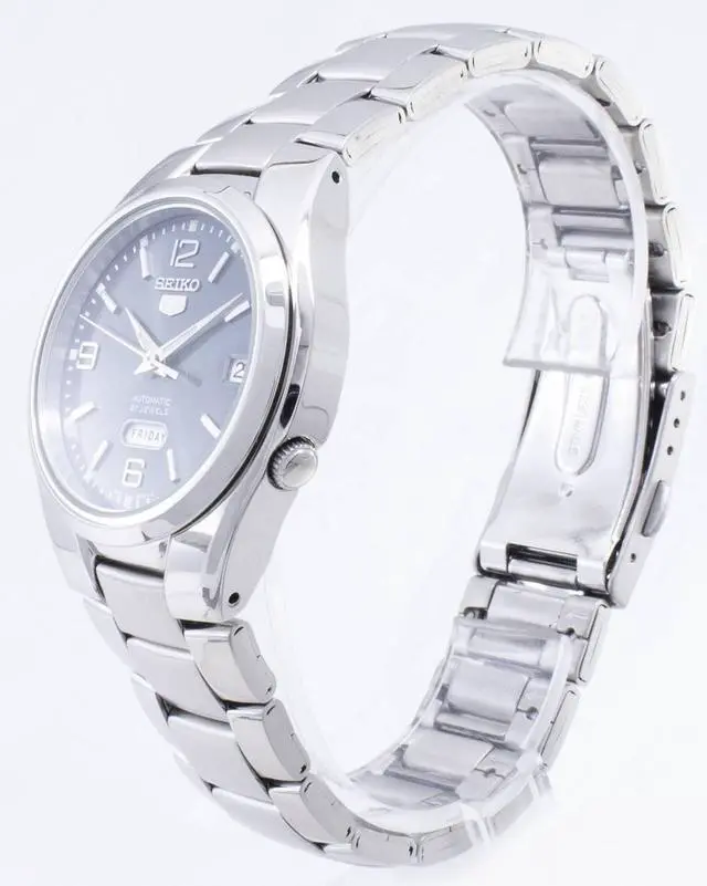 Alt view image 7 of 8 - SEIKO 5 SNK621 SNK621K1 Automatic 21 Jewels Gray Dial Stainless Steel Men Watch