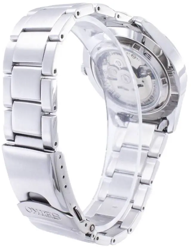 Alt view image 10 of 13 - SEIKO 5 SNZG13 SNZG13J1 Army Automatic Black Dial Stainless Steel Men's Watch