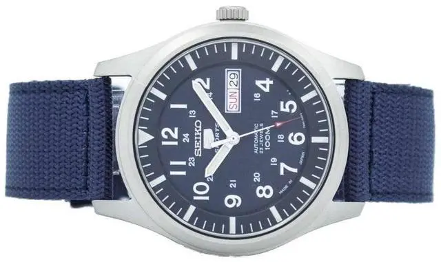 Alt view image 9 of 11 - Seiko Men's 5 Sports SNZG11J1 Blue Watch