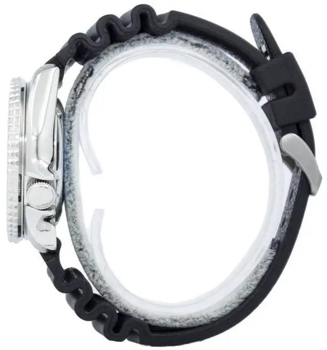 Alt view image 10 of 13 - Seiko Divers Automatic Black/Blue Dial Black Rubber Mens Watch SKX009J1