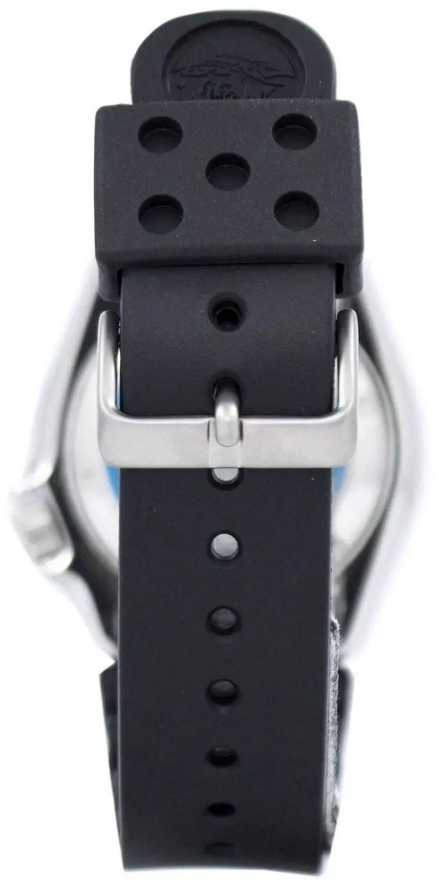 Alt view image 11 of 13 - Seiko Divers Automatic Black/Blue Dial Black Rubber Mens Watch SKX009J1