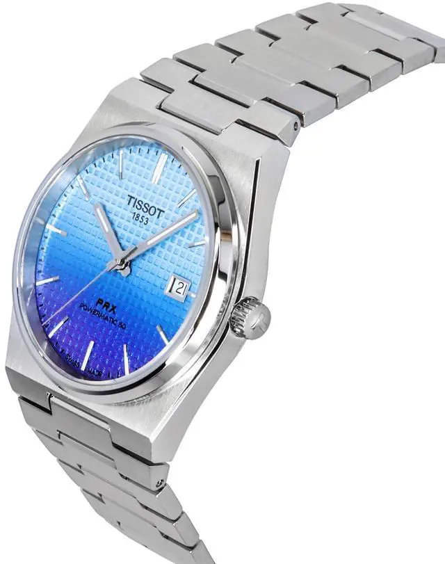 Alt view image 3 of 4 - Tissot PRX Ice Blue Dial Automatic Dress 100M Men's Watch T137.407.11.351.01