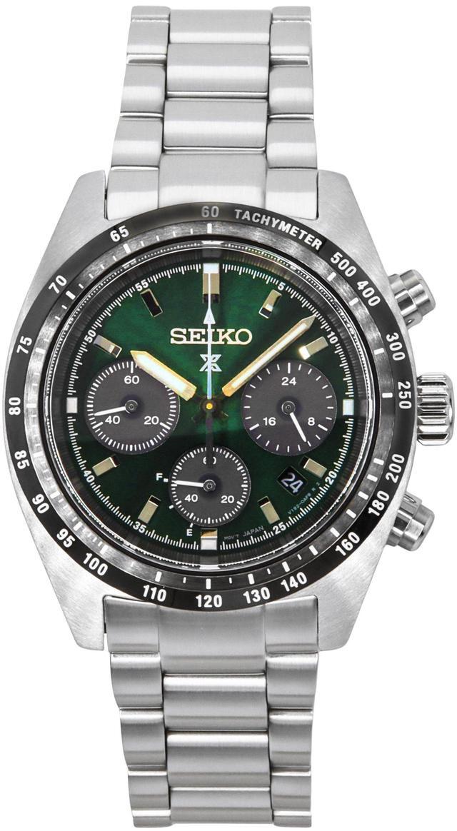 Main image of Seiko Prospex Chronograph Deep Green Dial Solar 100M Men's Watch SSC933P1