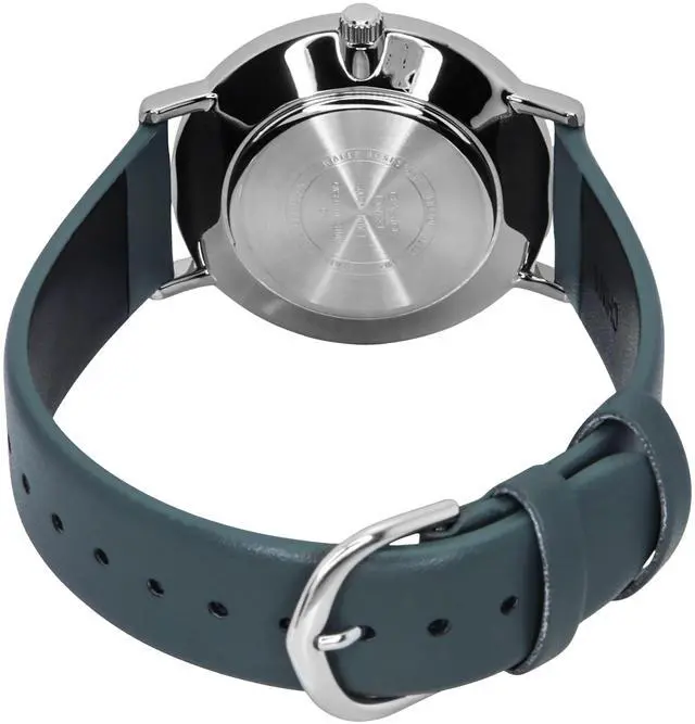 Alt view image 3 of 3 - Casio Standard Analog Leather Strap Grey Dial Quartz MTP-VT04L-8E Men's Watch