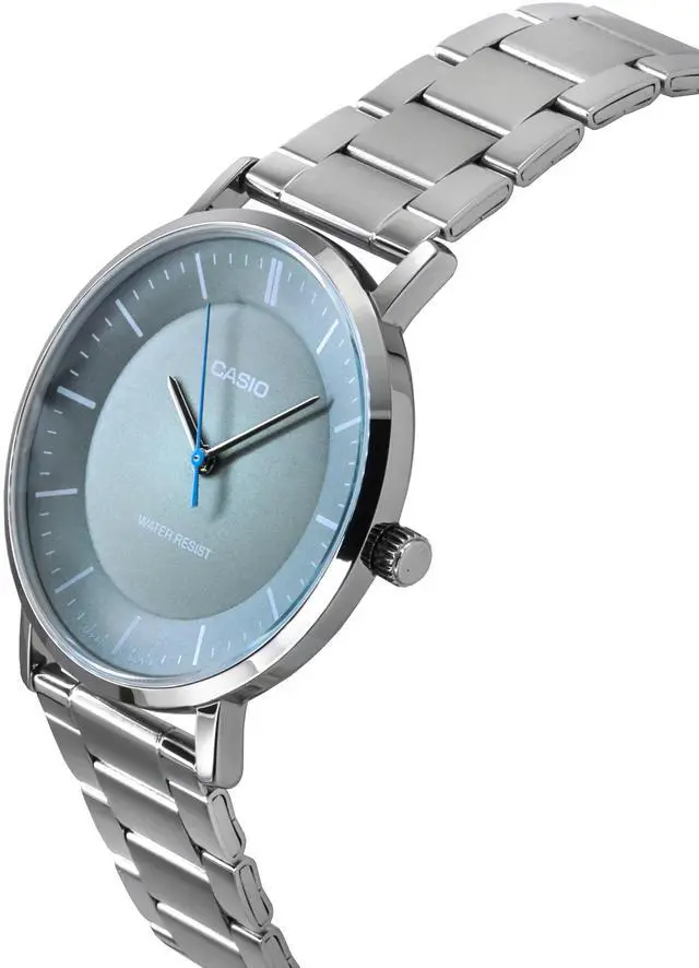 Alt view image 2 of 3 - Casio Standard Analog Stainless Steel Grey Dial Quartz MTP-VT04D-8E Men's Watch