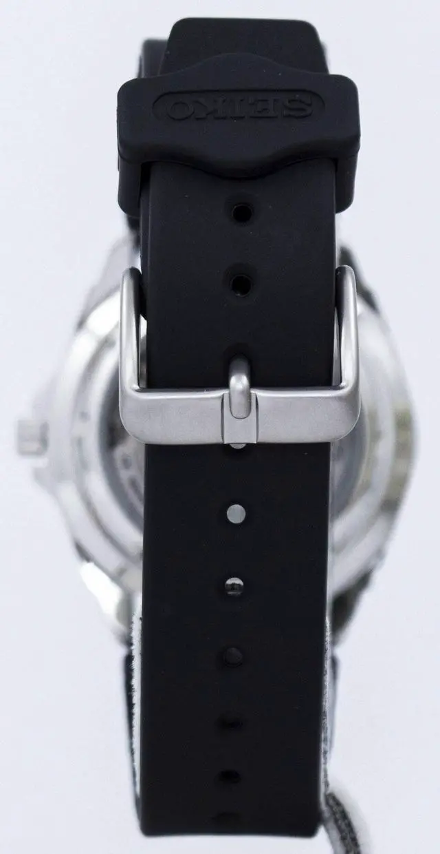 Alt view image 9 of 12 - Seiko SNZB23J2 Seiko 5 Sports Automatic Black Dial Rubber Strap Day and Date Display