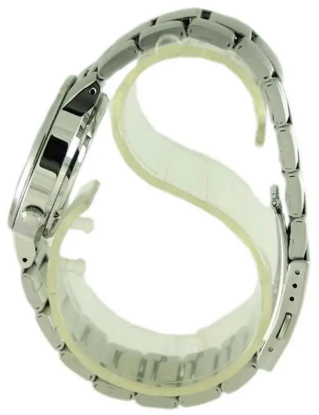 Alt view image 4 of 8 - seiko men's quartz watch with stainless-steel strap, silver, 22 (model: snka23k1s)