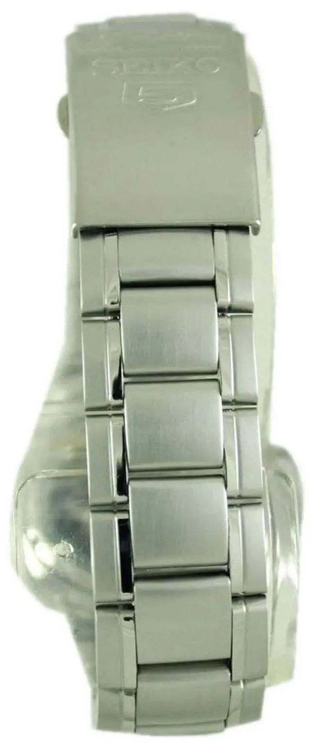 Alt view image 5 of 8 - seiko men's quartz watch with stainless-steel strap, silver, 22 (model: snka23k1s)
