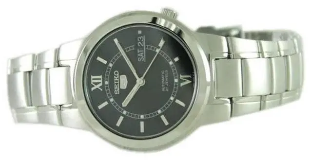 Alt view image 6 of 8 - seiko men's quartz watch with stainless-steel strap, silver, 22 (model: snka23k1s)