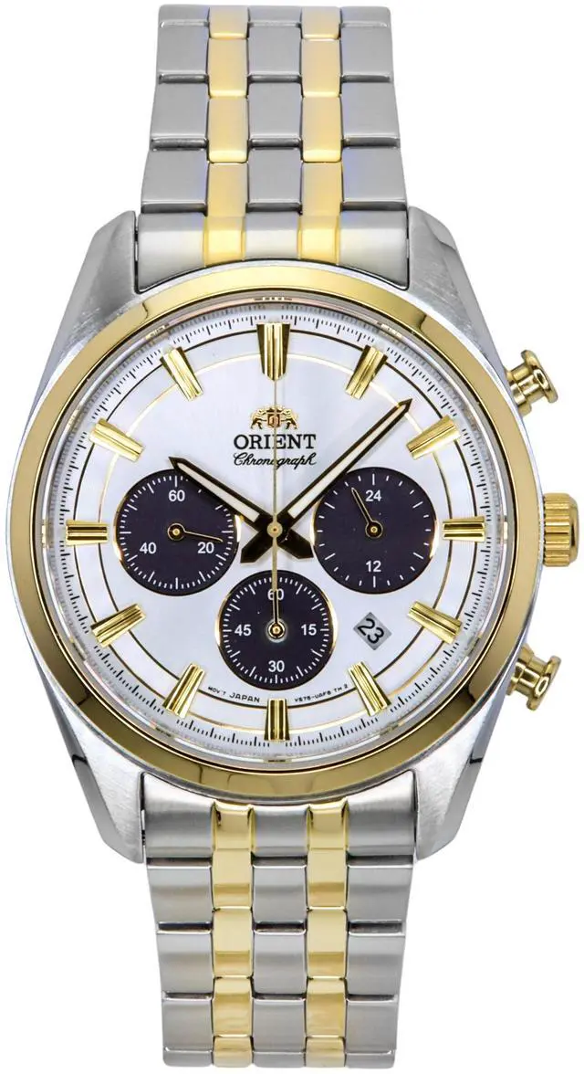 Main image of Orient Contemporary Chronograph White Dial Quartz Men's Watch RA-TX0302S