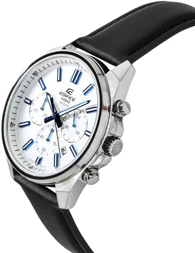 Alt view image 3 of 4 - Casio Edifice Chronograph White Dial Quartz 100M Men's Watch EFV-650L-7AV