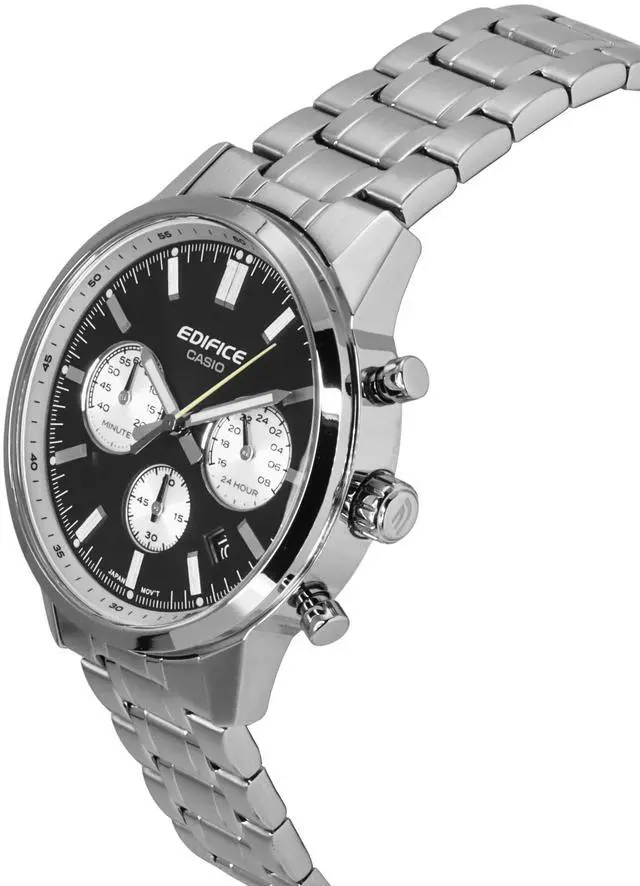 Alt view image 3 of 7 - Casio Edifice Analog Silver Dial Quartz Casual 100M Men's Watch EFB-109D-7AV