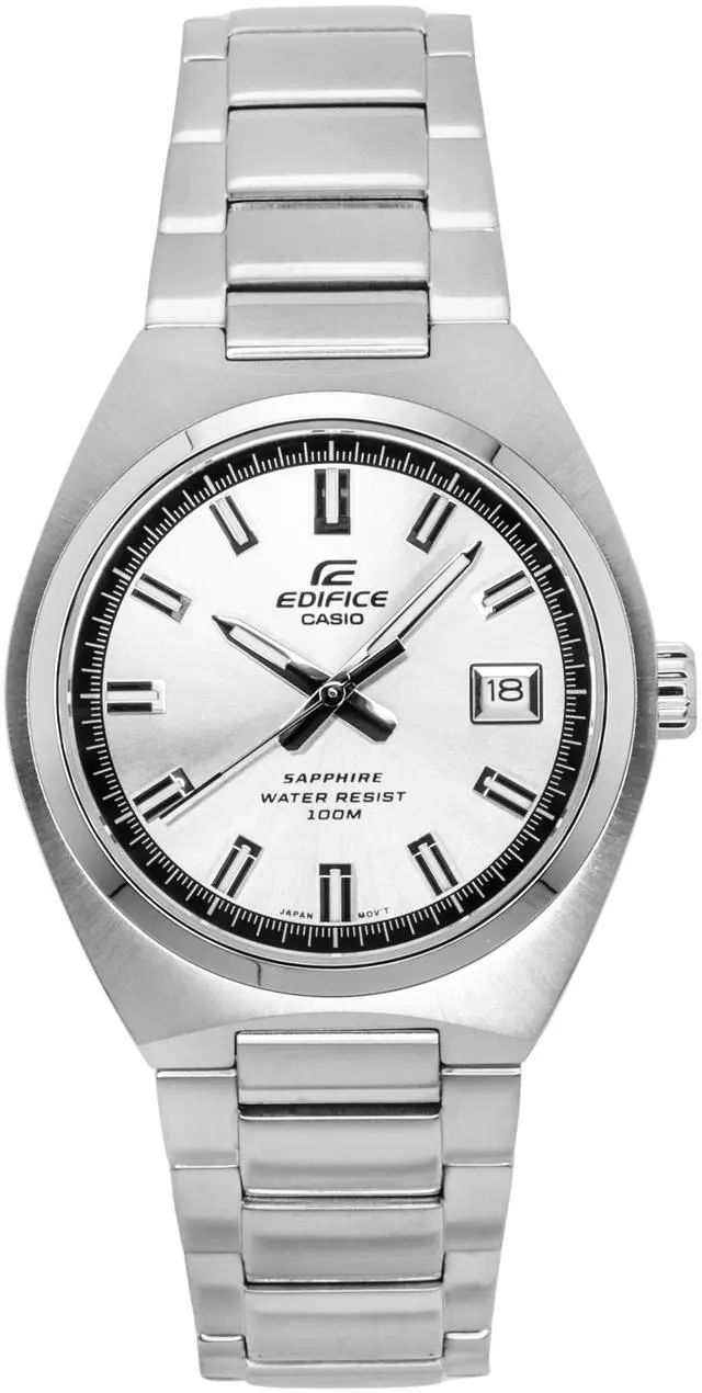 Alt view image 5 of 7 - Casio Edifice Analog Silver Dial Quartz Casual 100M Men's Watch EFB-109D-7AV
