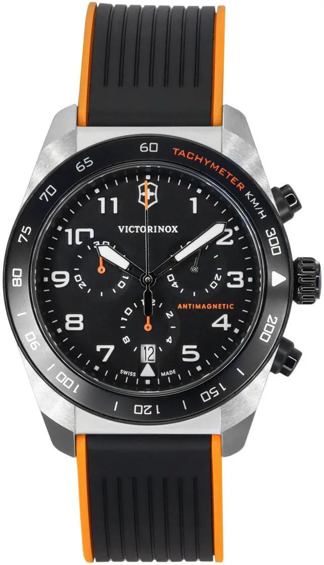 Main image of Victorinox Swiss Army Chronograph Black Dial Quartz 100M Men's Watch 242050