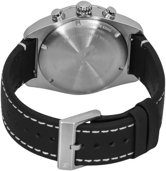 Alt view image 4 of 4 - Victorinox Swiss Army Chronograph Blue Dial Quartz 100M Men's Watch 242047