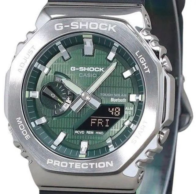 Alt view image 2 of 3 - Casio G-Shock Green Dial Sports Tough Solar 200M Men's Watch GBM-2100A-1A3