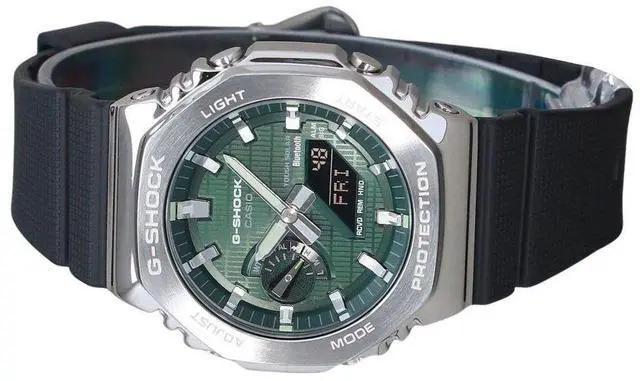 Alt view image 3 of 3 - Casio G-Shock Green Dial Sports Tough Solar 200M Men's Watch GBM-2100A-1A3