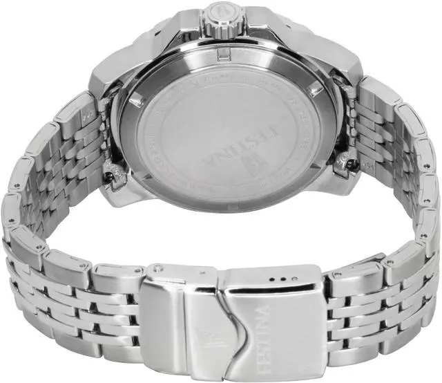 Alt view image 4 of 4 - Festina Stainless Steel Blue Dial Quartz Diver's F20661-1 200M Men's Watch