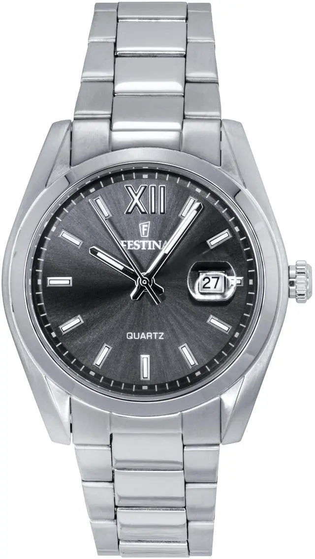 Main image of Festina Classic Stainless Steel Grey Dial Quartz F20707-3 Men's Watch
