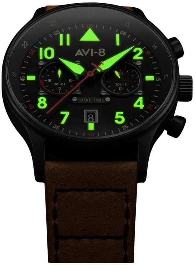 Alt view image 2 of 7 - AVI-8 Hawker Hurricane Black Dial Sports Quartz Men's Watch AV-4088-03