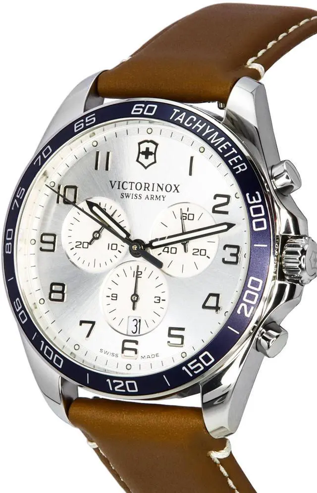 Alt view image 3 of 4 - Victorinox FieldForce Chronograph Silver Dial Quartz 100M Men's Watch 241900