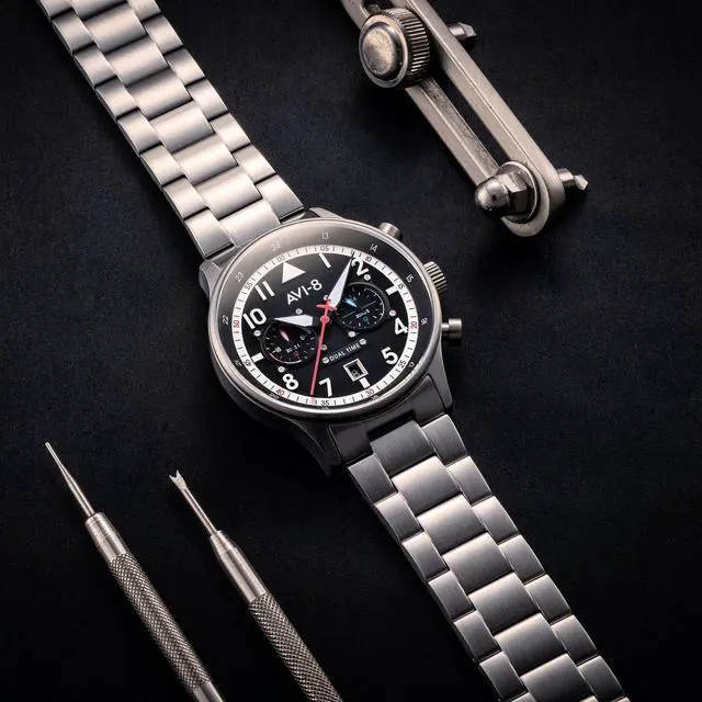Alt view image 3 of 7 - AVI-8 Hawker Hurricane Quartz Sport's AV-4088-11 Men's Watch