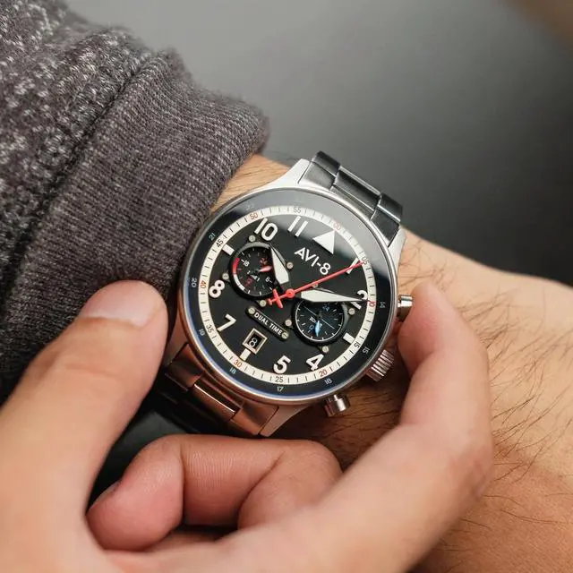 Alt view image 6 of 7 - AVI-8 Hawker Hurricane Quartz Sport's AV-4088-11 Men's Watch