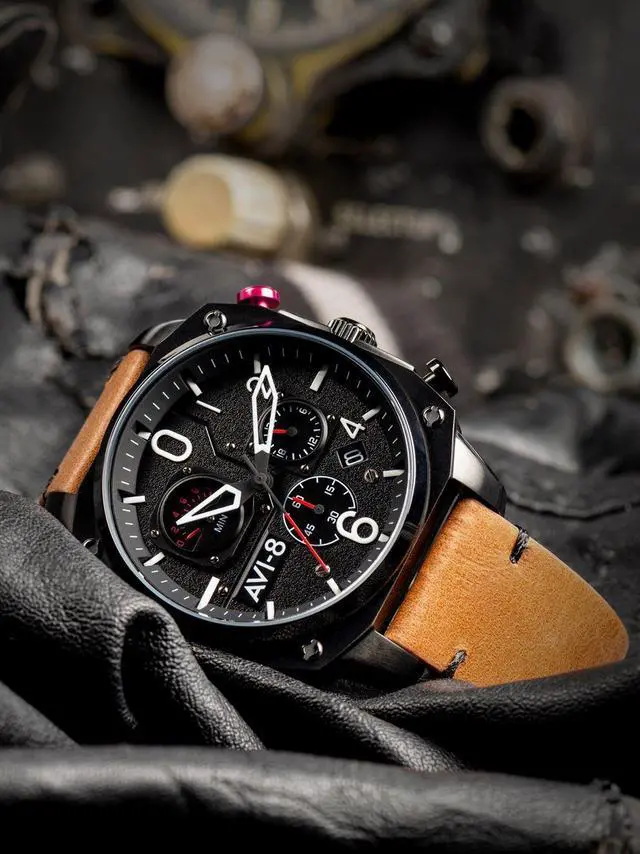 Alt view image 4 of 7 - AVI-8 Hawker Hunter Chronograph Quartz AV-4052-02 Men's Watch