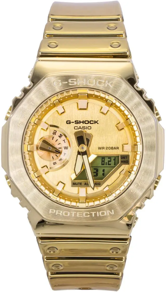 Main image of Casio G-Shock Gold Dial Quartz Sports 200M Men's Watch GM-2100YMG-9A9