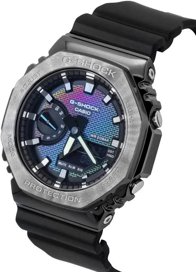 Alt view image 4 of 5 - Casio G-Shock Multicolor Dial Quartz Sports 200M Men's Watch GM-2100BRW-1A