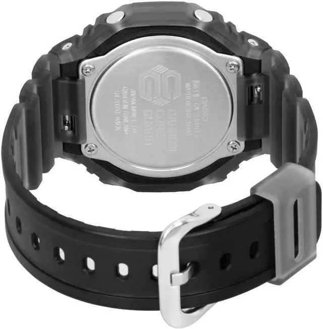 Alt view image 5 of 5 - Casio G-Shock Orange Dial Quartz Sports GA-2100FLS-8A4 200M Men's Watch