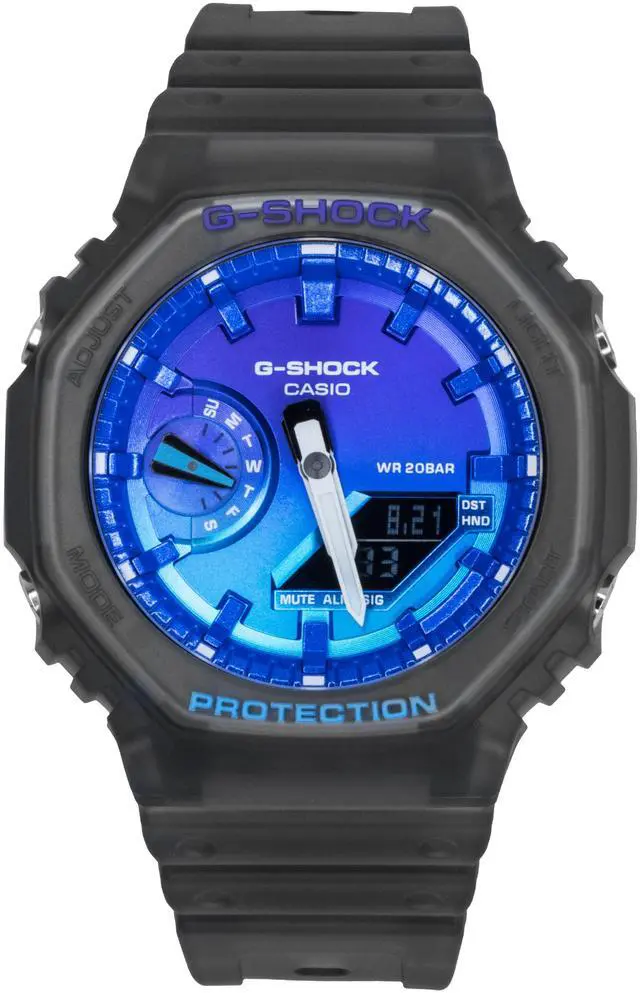 Main image of Casio G-Shock Blue Dial Quartz Sports 200M Men's Watch GA-2100FLS-8A2