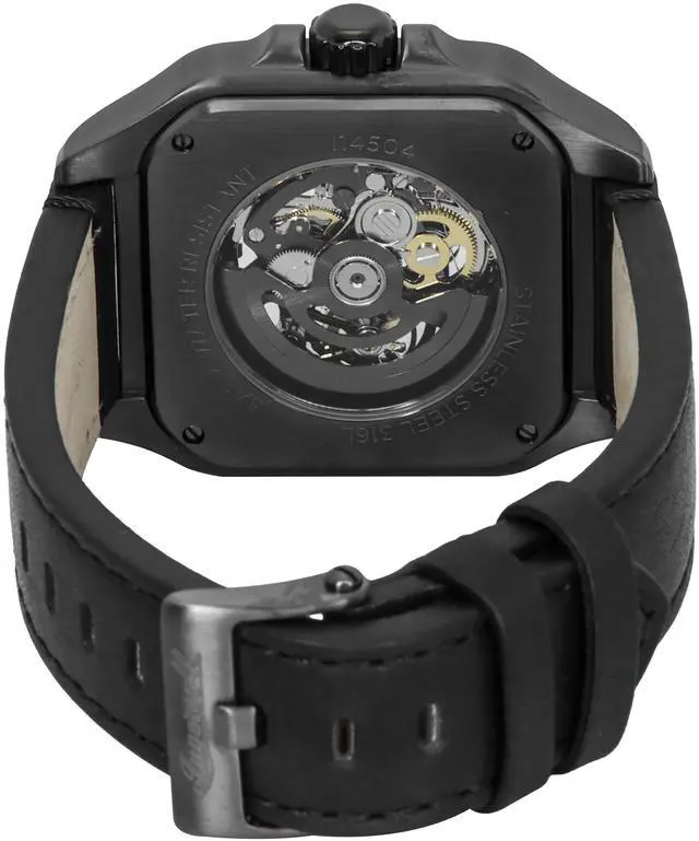 Alt view image 4 of 4 - Ingersoll The Ollie Black Skeleton Dial Automatic Casual Men's Watch I14504