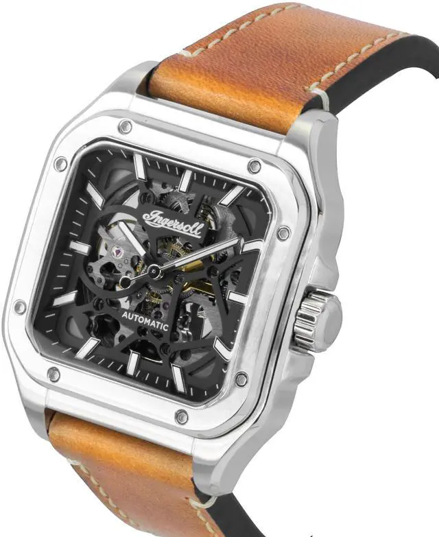 Alt view image 2 of 3 - Ingersoll The Ollie Black Skeleton Dial Automatic Casual Men's Watch I14503