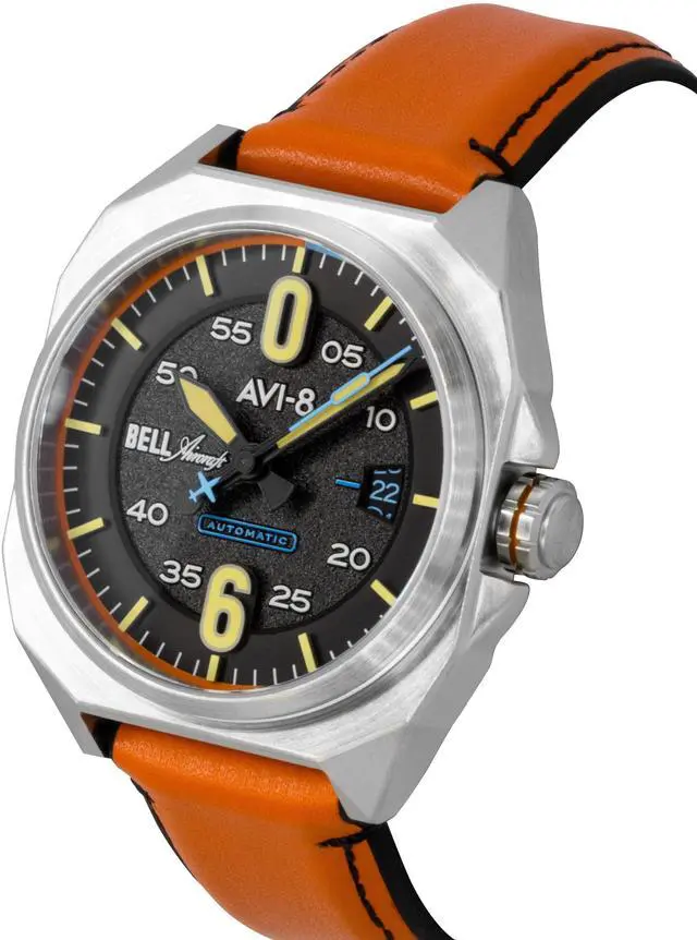 Alt view image 3 of 4 - AVI-8 Bell X-1 Machbuster Black Dial Automatic Sports Men's Watch AV-4115-01