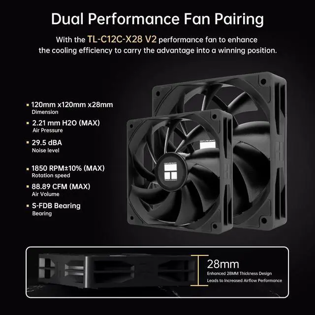 Alt view image 12 of 14 - Thermalright Peerless Assassin 120 Digital CPU Air Cooler -Temperature Display | 6 Heat Pipes | 1850RPM PWM 120mm Fans, for Intel 1851/1700, AMD AM4/AM5