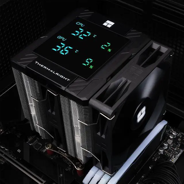 Alt view image 14 of 14 - Thermalright Peerless Assassin 120 Digital CPU Air Cooler -Temperature Display | 6 Heat Pipes | 1850RPM PWM 120mm Fans, for Intel 1851/1700, AMD AM4/AM5