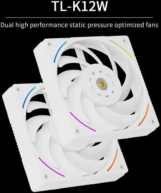 Alt view image 4 of 7 - Thermalright Phantom Spirit 120 Digital SNOW CPU Air Cooler, 7 Heat Pipes, Dual TL-K12 2150RPM PWM ARGB Fans, Digital Top Cover, 160mm Dual Tower, Intel/AMD