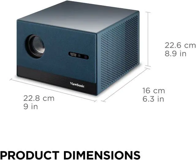 Alt view image 7 of 20 - ViewSonic LX60HD 1080p LED Portable Projector Built-in Google TV and Netflix, H/V Keystone, Auto Focus, Bluetooth, Wi-Fi