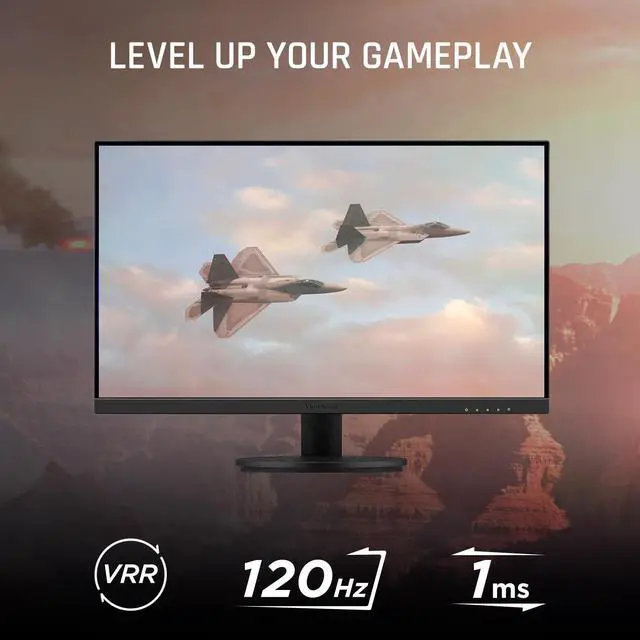 Alt view image 2 of 15 - ViewSonic VX2416A 24 Inch 1080p 1ms 120Hz IPS Gaming Monitor with Eye Care, USB C, HDMI 1.4, and DisplayPort Inputs