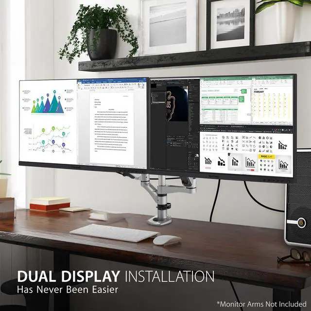 Alt view image 12 of 20 - ViewSonic VG2455_56A_H2 24 Inch Dual Pack Head-Only 1080p IPS Monitors with USB 3.2 Type C with 90W Power Delivery, Docking Built-In, HDMI, VGA for Home and Office