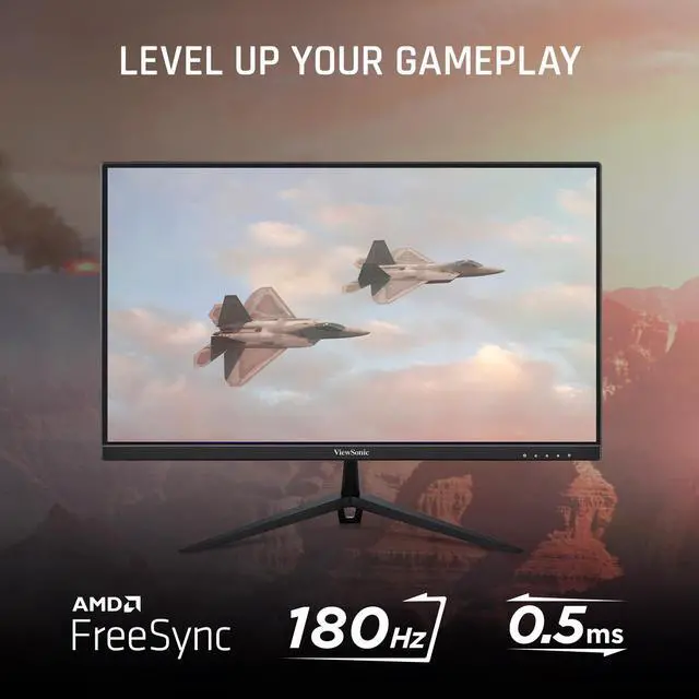 Alt view image 4 of 16 - ViewSonic VX2428A 24 Inch 1080p 0.5ms 180Hz IPS Gaming Monitor with FreeSync, HDMI 1.4, and DisplayPort Inputs