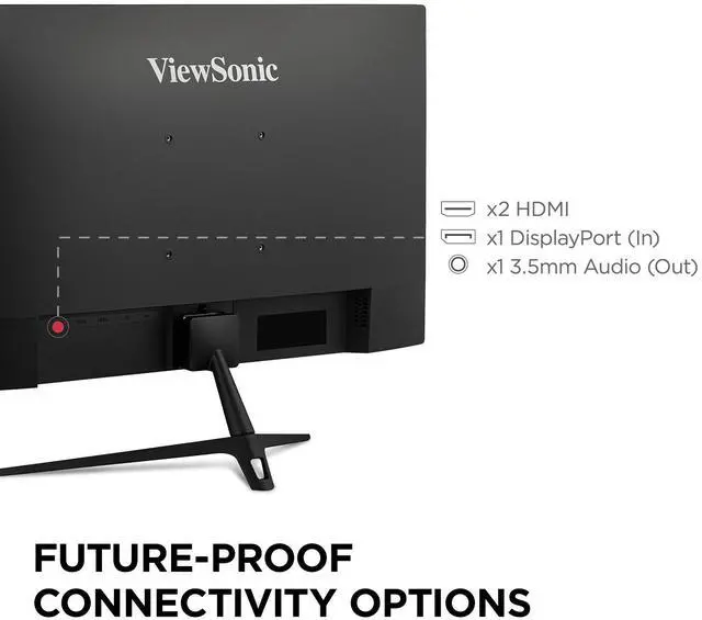 Alt view image 7 of 16 - ViewSonic VX2428A 24 Inch 1080p 0.5ms 180Hz IPS Gaming Monitor with FreeSync, HDMI 1.4, and DisplayPort Inputs