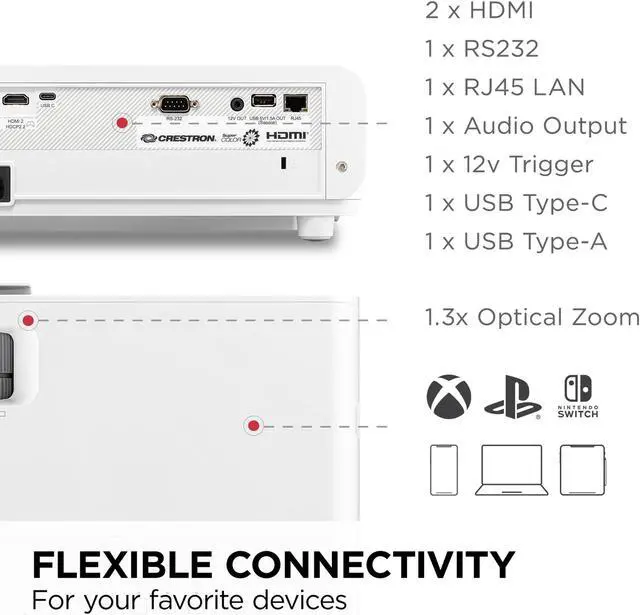Alt view image 13 of 20 - Viewsonic PX749-4K  4,000 ANSI Lumens 4K Home Projector