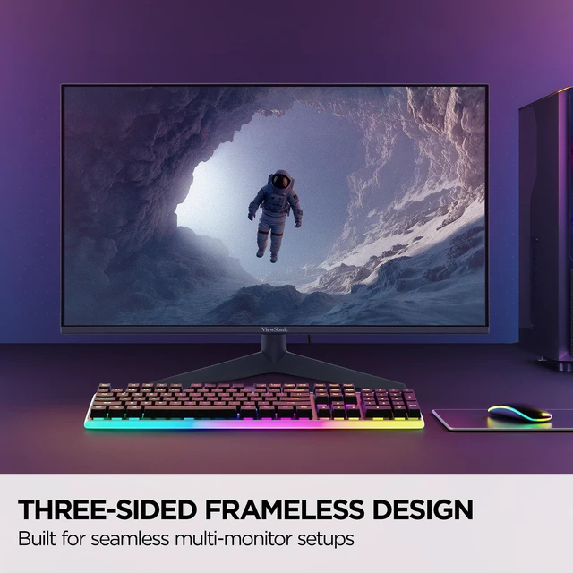 Alt view image 3 of 8 - ViewSonic VX2726 27" Class Full HD Gaming LED Monitor - 16:9 - 27" Viewable - SuperClear IPS - LED Backlight - 1920 x 1080 - 16.7 Million Colors - FreeSync Premium/NVIDIA G-Sync Compatible - 250 Nit