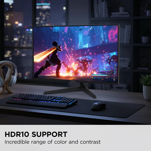 Alt view image 5 of 8 - ViewSonic VX2726 27" Class Full HD Gaming LED Monitor - 16:9 - 27" Viewable - SuperClear IPS - LED Backlight - 1920 x 1080 - 16.7 Million Colors - FreeSync Premium/NVIDIA G-Sync Compatible - 250 Nit