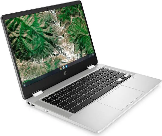 Alt view image 3 of 4 - HP Chromebook x360 14a-ca0110ca 14" HD Touch Laptop Intel Celeron N4120 1.10 GHz up to 2.60 GHz Intel UHD Graphics 600 4GB LPDDR4-2400 MHz RAM 128GB eMMC Chrome OS, 370X1UA - B Grade
