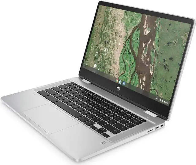 Alt view image 2 of 6 - HP Chromebook x360 14b-cb0047nr 14" HD Touch Laptop Intel Celeron N4500 1.10 GHz up to 2.8 GHz Intel UHD Graphics 4GB RAM 32GB eMMC ChromeOS - 43N35UA